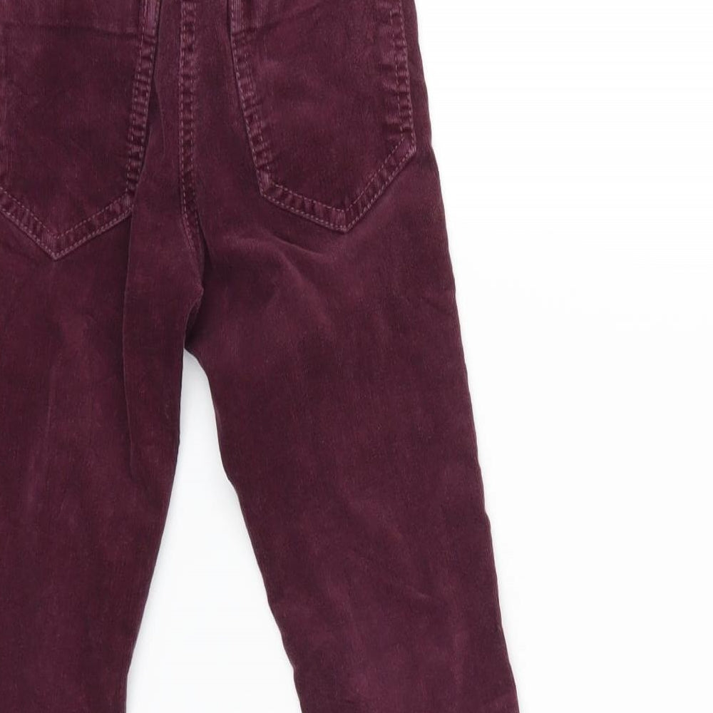 NEXT Girls Red  Corduroy  Trousers Size 6 Years