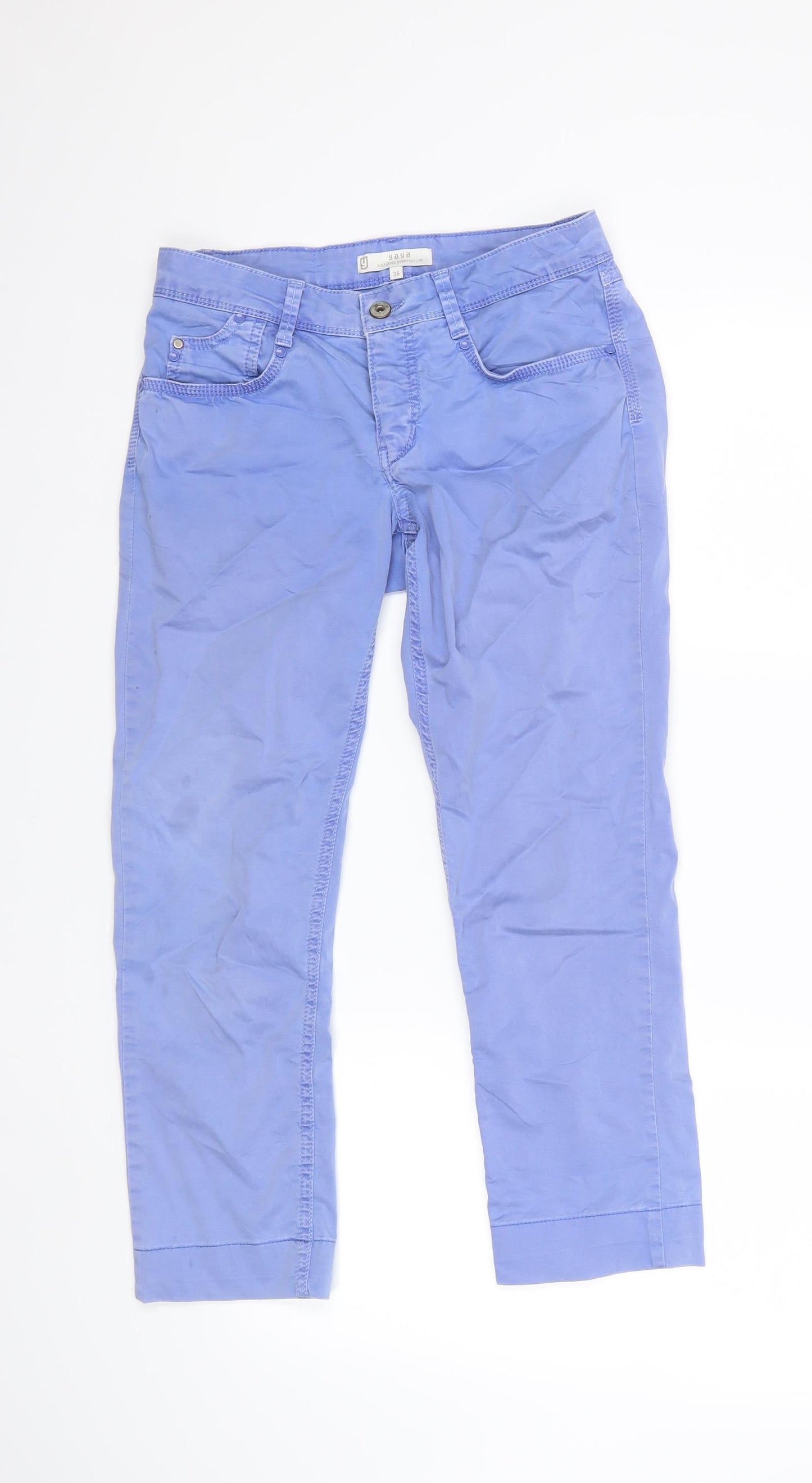 YAYA Womens Blue   Trousers  Size 8 L23 in