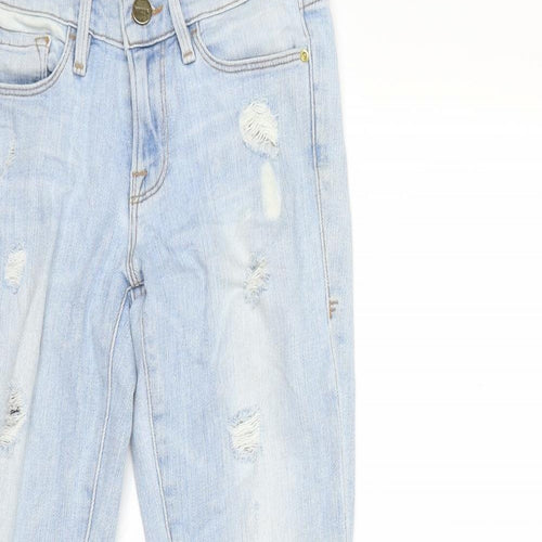 Preworn Womens Blue  Denim Skinny Jeans Size 26 in L27 in