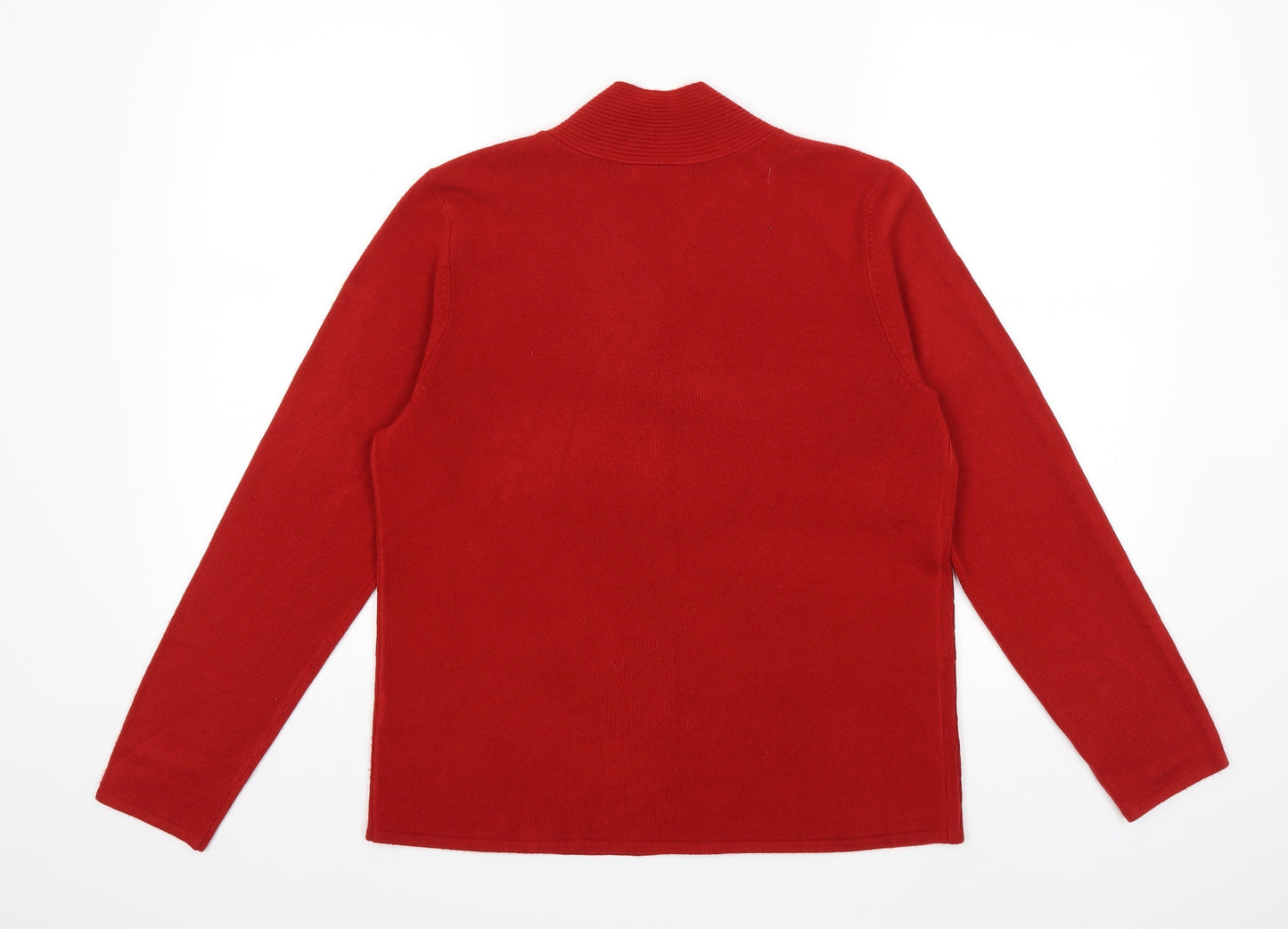 Bonmarché Womens Red  Knit Pullover Jumper Size S