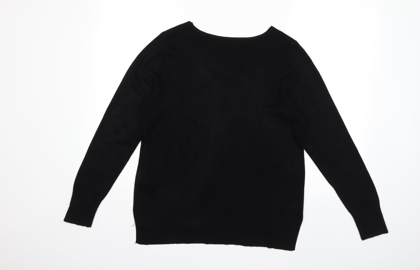 Primark Womens Black  Knit Pullover Jumper Size 12