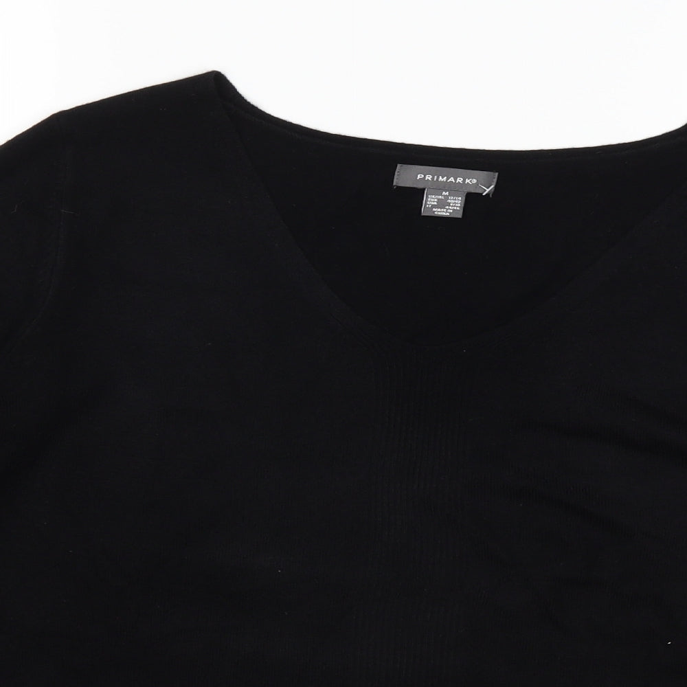 Primark Womens Black  Knit Pullover Jumper Size 12