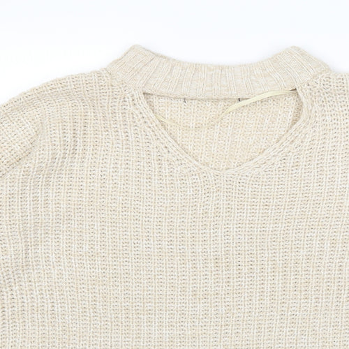 Atmosphere Womens Beige  Knit Pullover Jumper Size 10
