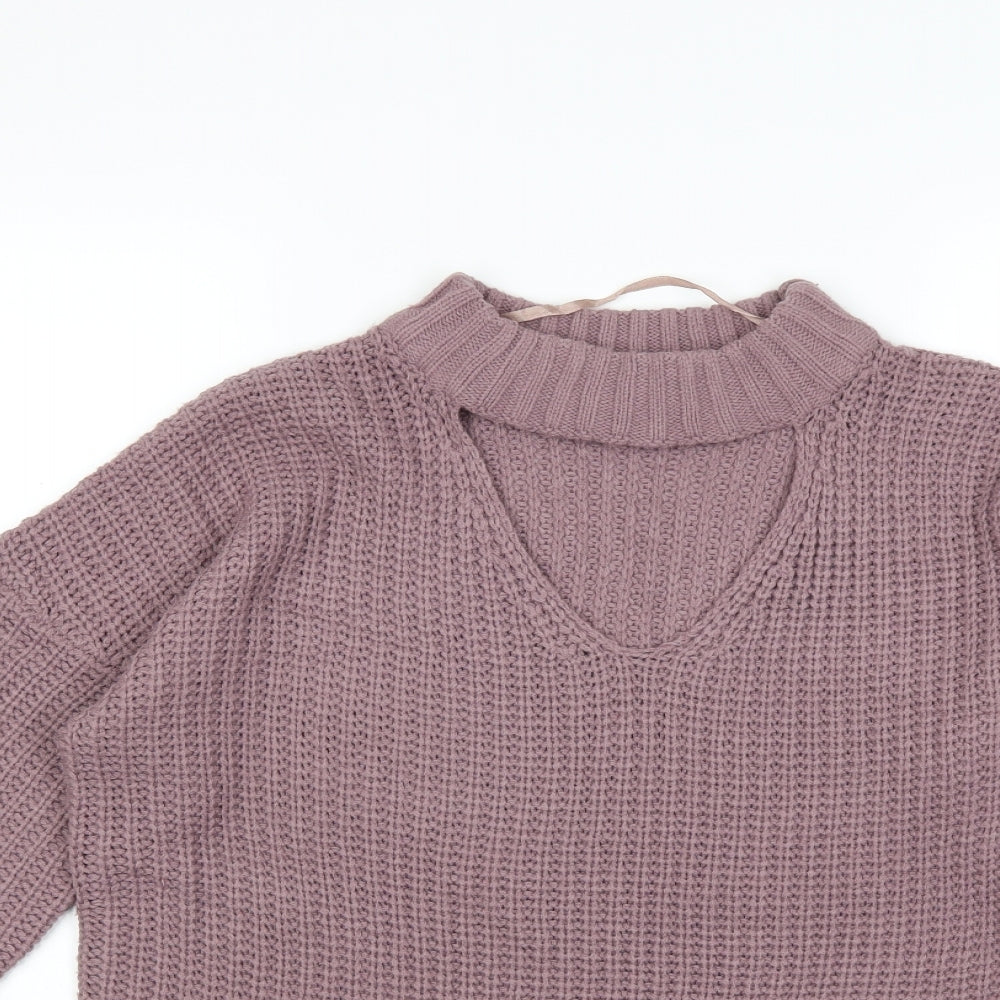 Primark Womens Purple  Knit Pullover Jumper Size 10