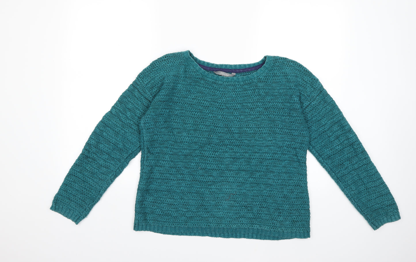 Lily & Me Womens Green  Knit Pullover Jumper Size 12