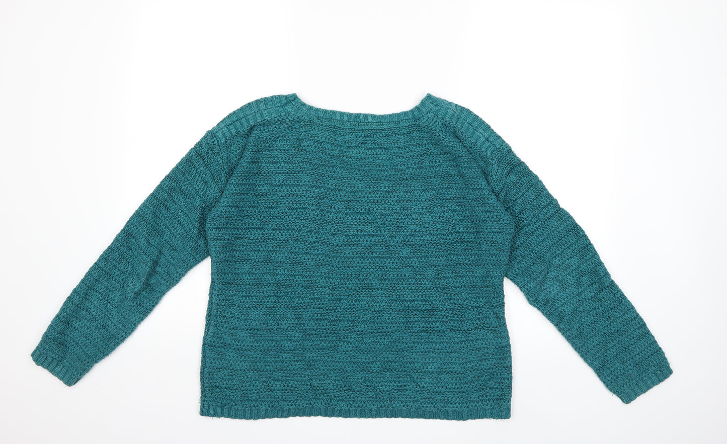 Lily & Me Womens Green  Knit Pullover Jumper Size 12