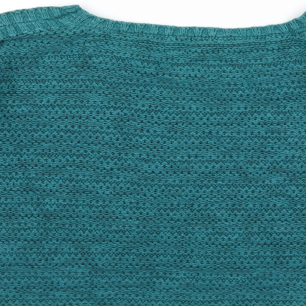 Lily & Me Womens Green  Knit Pullover Jumper Size 12