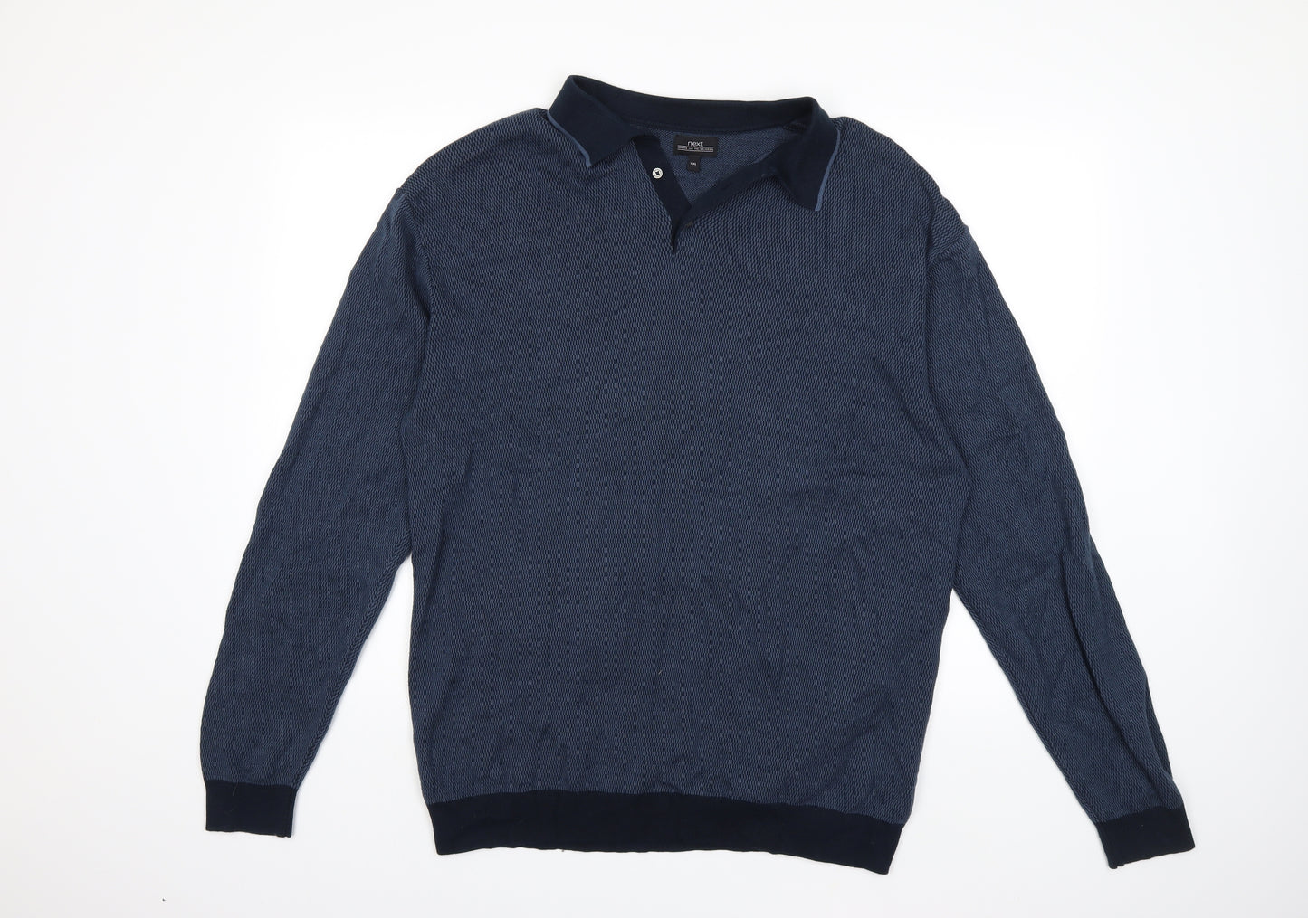 NEXT Mens Blue  Knit Pullover Jumper Size XL