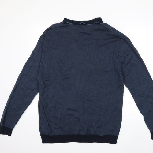 NEXT Mens Blue  Knit Pullover Jumper Size XL