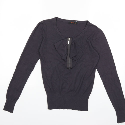 MISSY M Womens Grey  Knit Pullover Jumper Size M