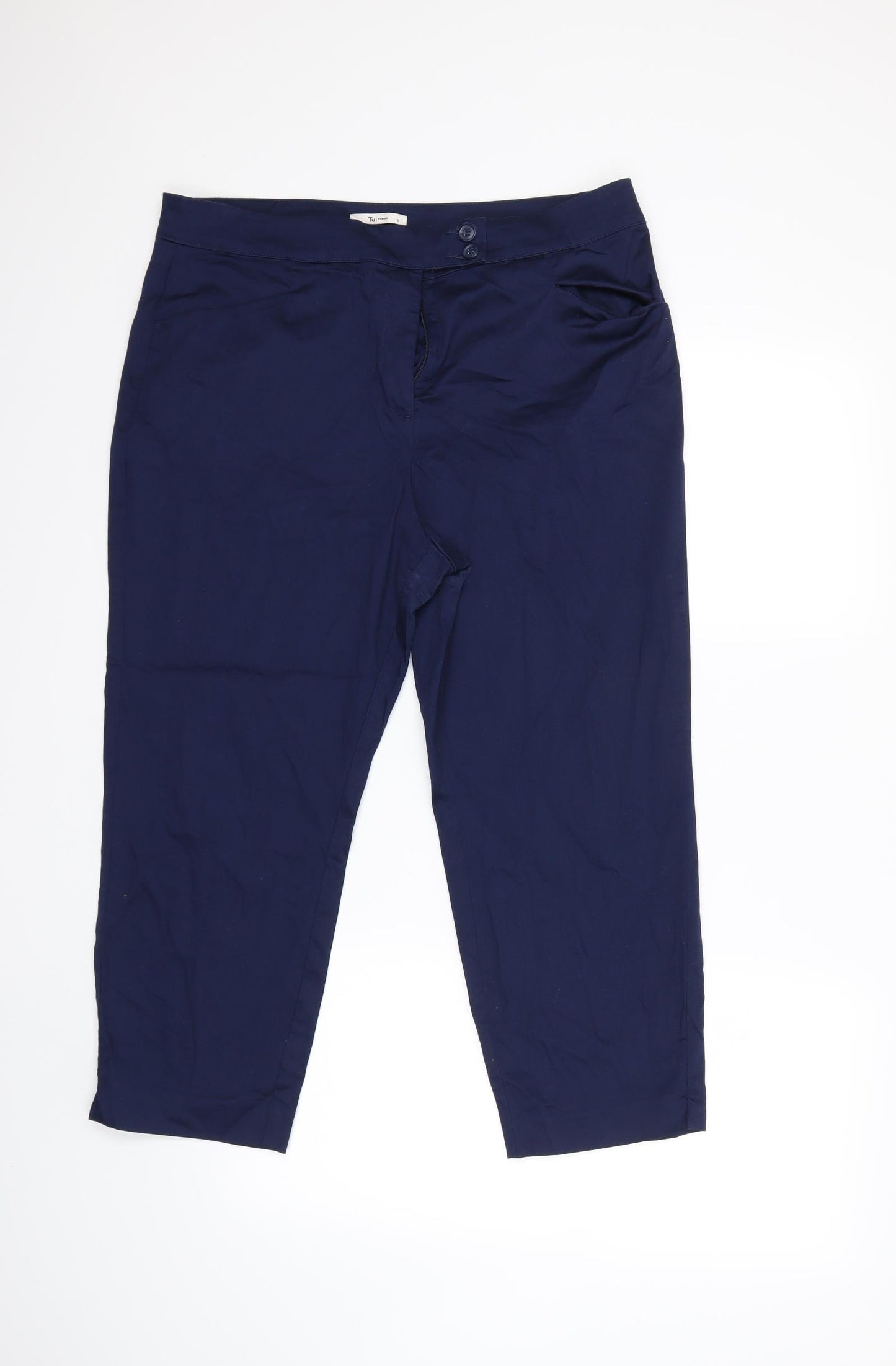 TU Womens Blue   Trousers  Size 16 L22 in
