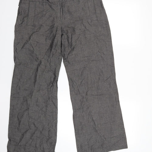 Marks and Spencer Womens Grey   Trousers  Size 14 L28 in