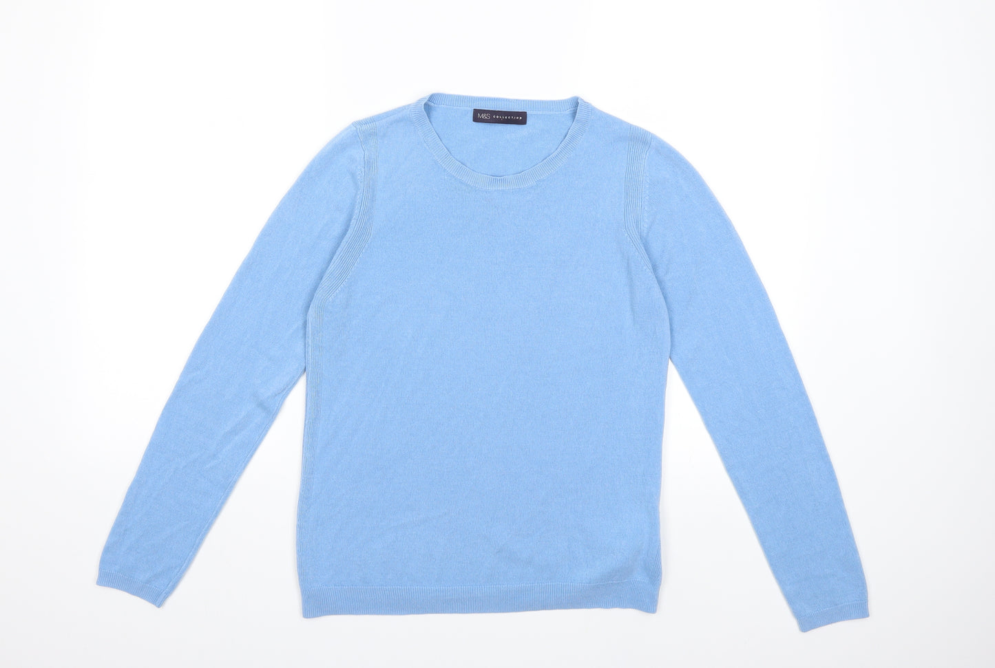 Marks and Spencer Womens Blue  Knit Pullover Jumper Size 10