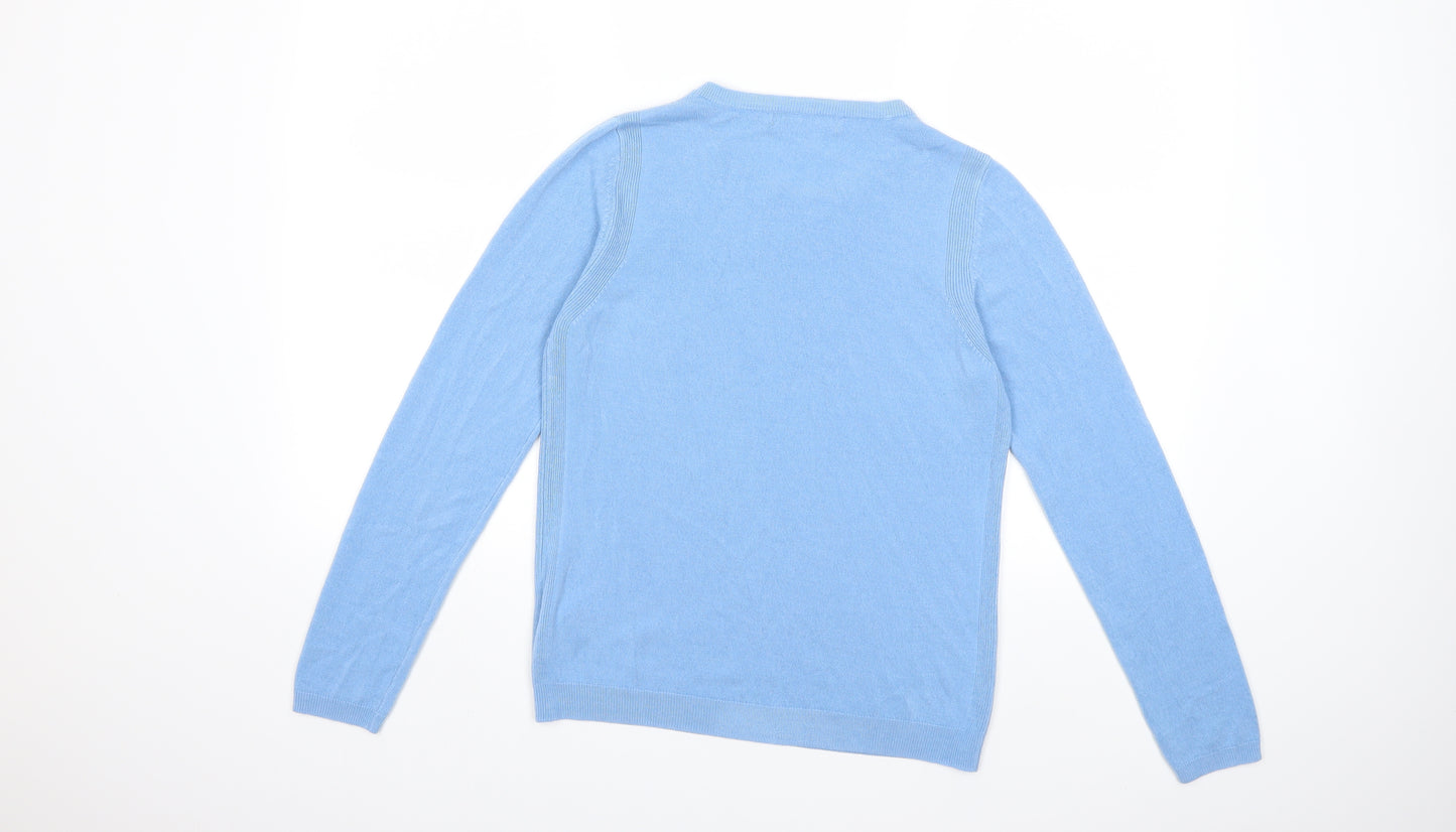 Marks and Spencer Womens Blue  Knit Pullover Jumper Size 10