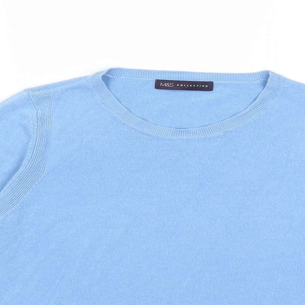 Marks and Spencer Womens Blue  Knit Pullover Jumper Size 10