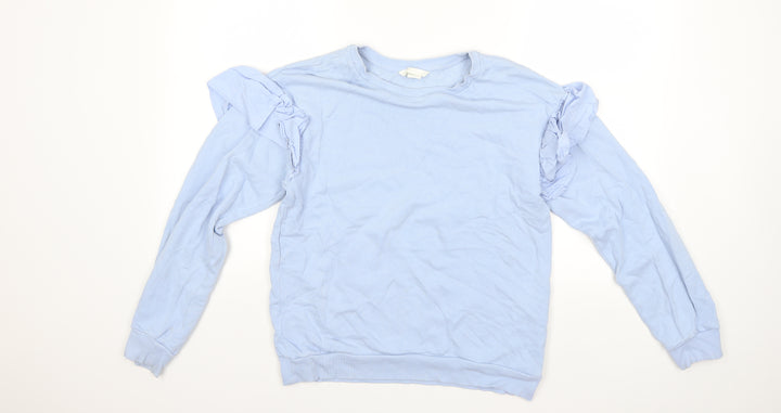 H&M Womens Blue Pullover Sweatshirt Size XS