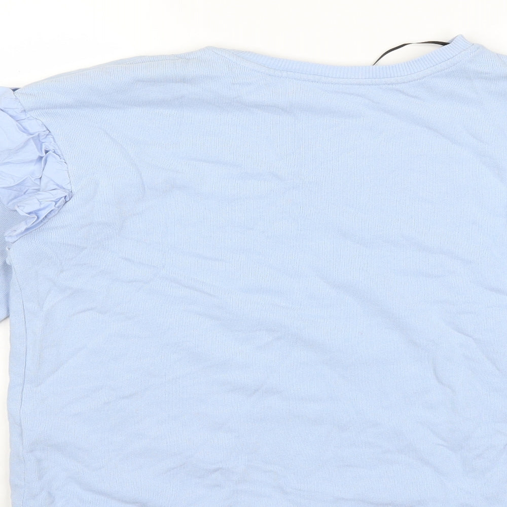 H&M Womens Blue   Pullover Sweatshirt Size XS