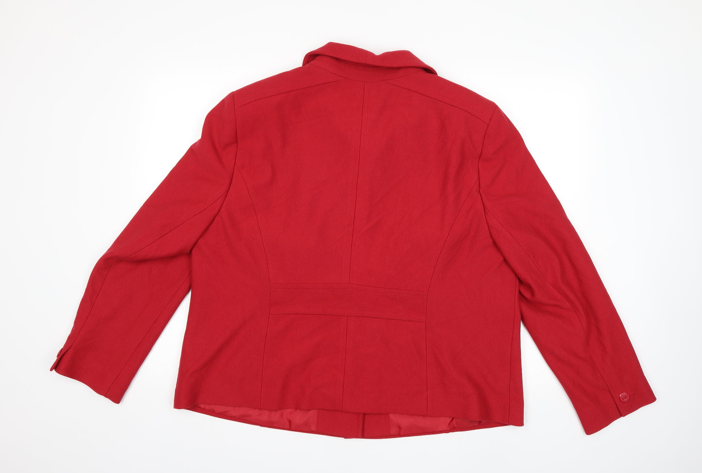 Debenhams Womens Red   Jacket Coat Size 22