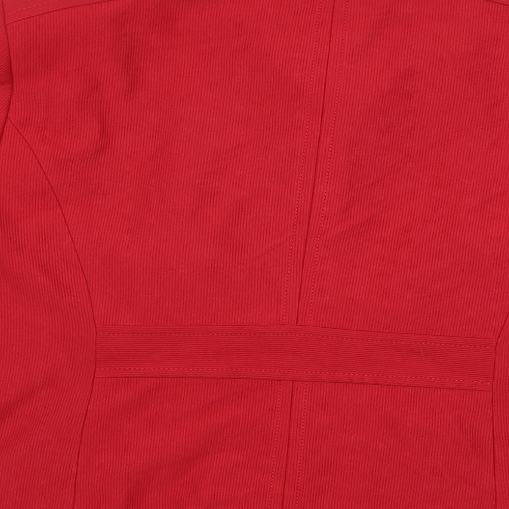 Debenhams Womens Red   Jacket Coat Size 22