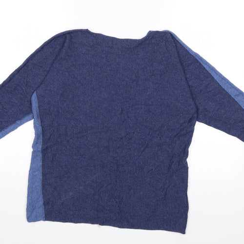 collezone Womens Blue  Knit Pullover Jumper Size S