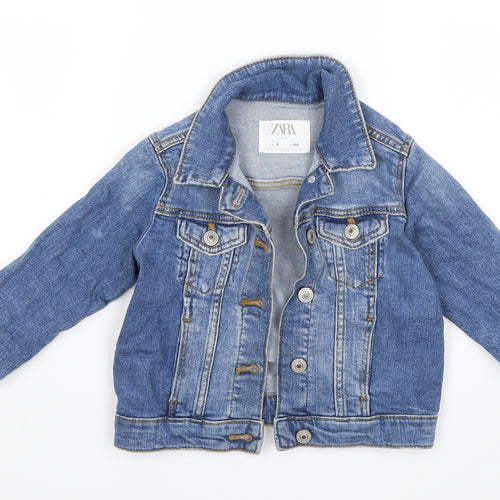 Zara Girls Blue  Denim Jacket  Size 5 Years