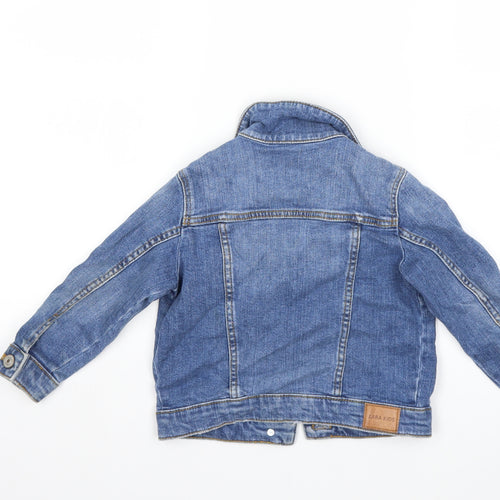 Zara Girls Blue  Denim Jacket  Size 5 Years
