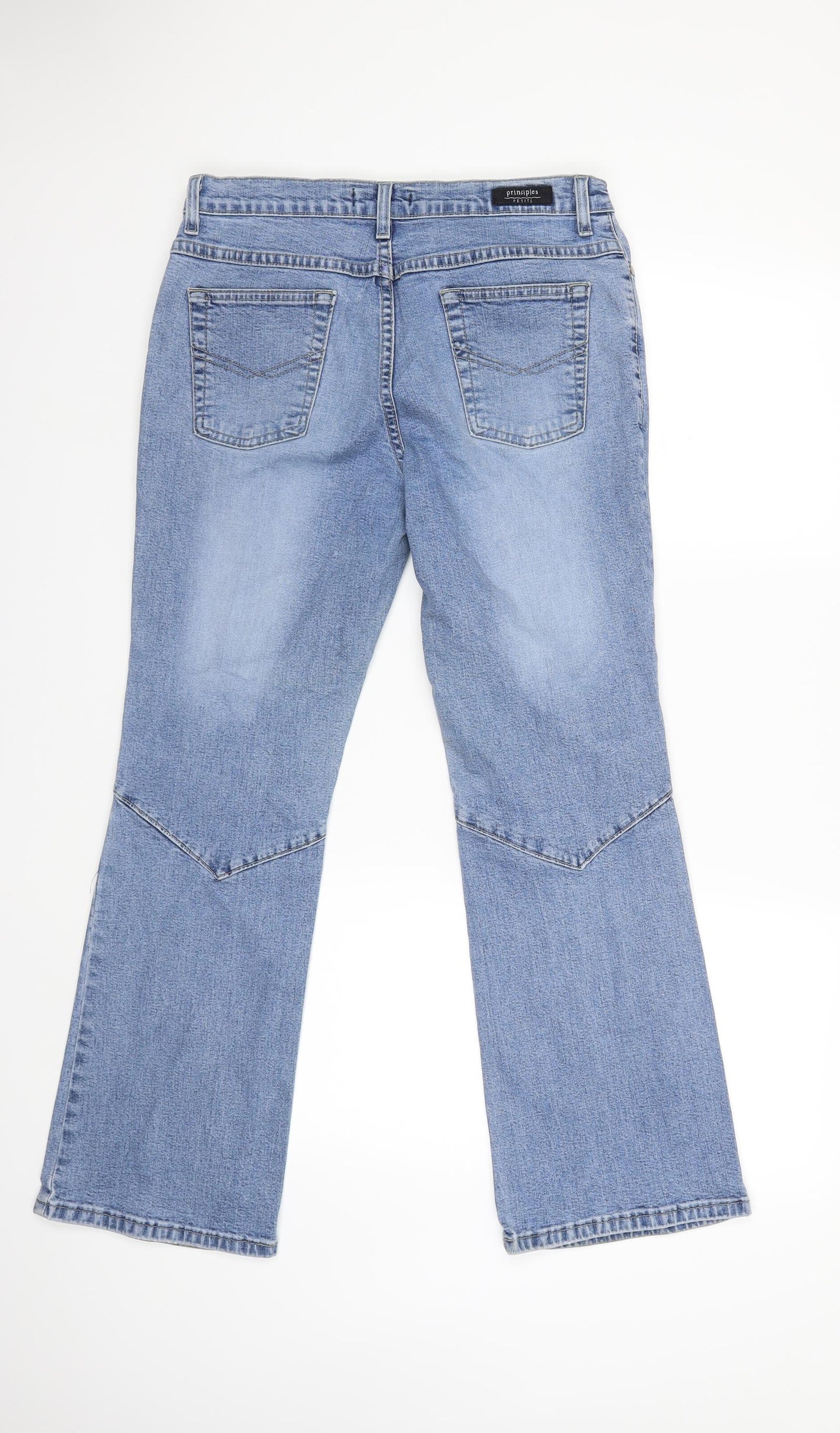 Principles Womens Blue  Denim Flared Jeans Size 12 L28 in