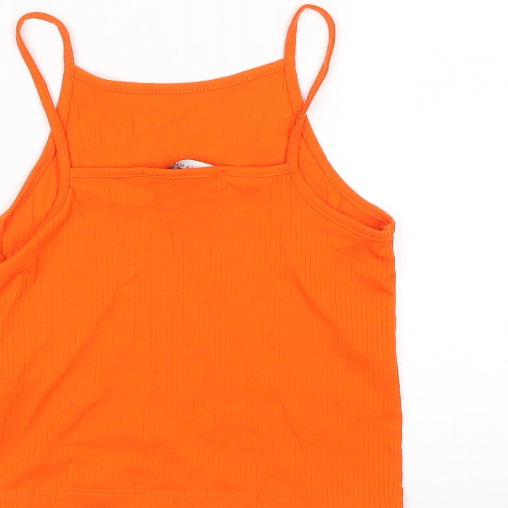 Primark Womens Orange   Basic Tank Size 6