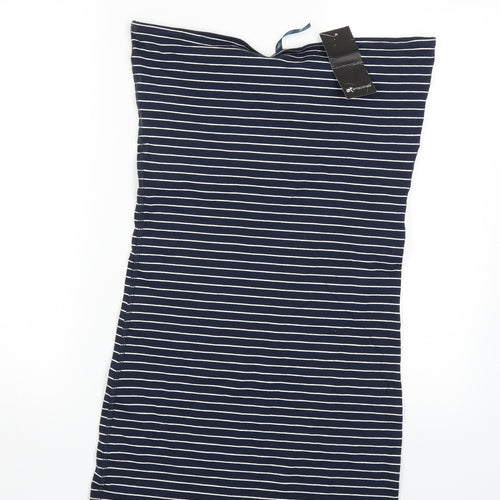 Internacionale Womens Blue Striped  Bodycon  Size 14