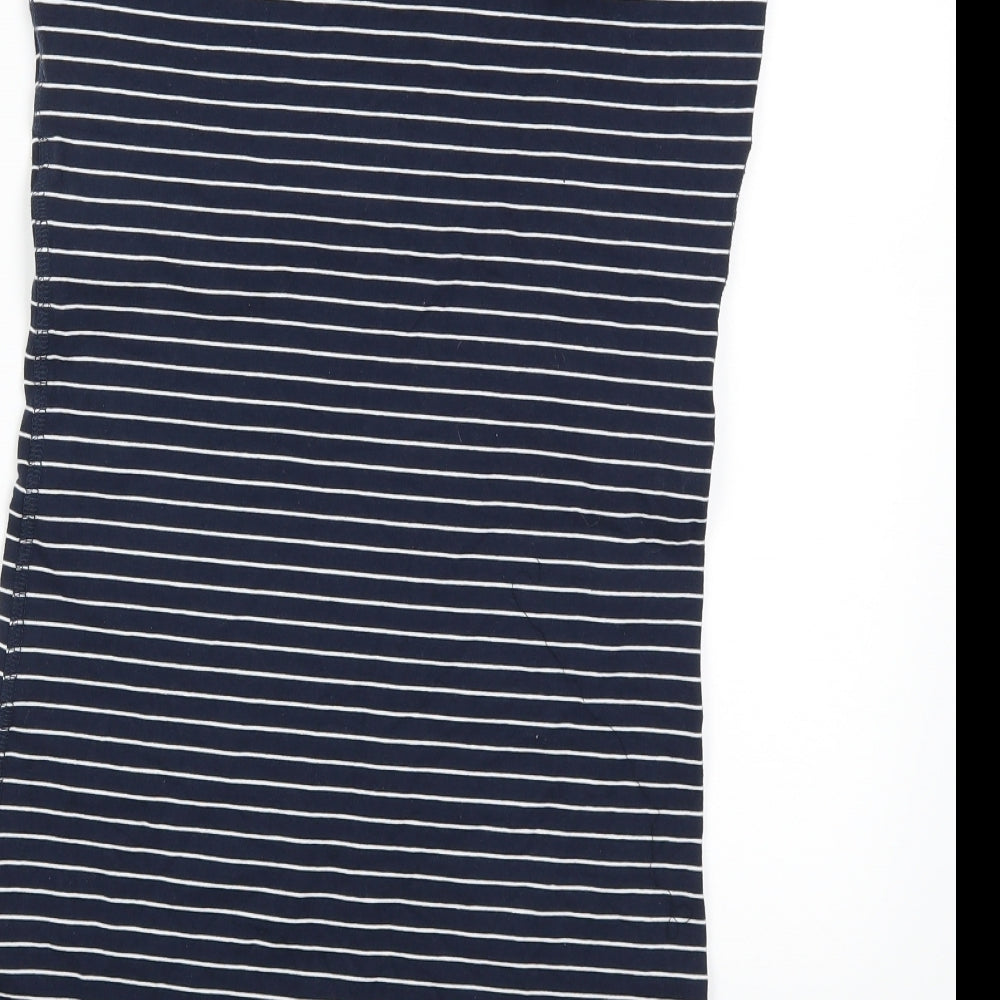 Internacionale Womens Blue Striped  Bodycon  Size 14