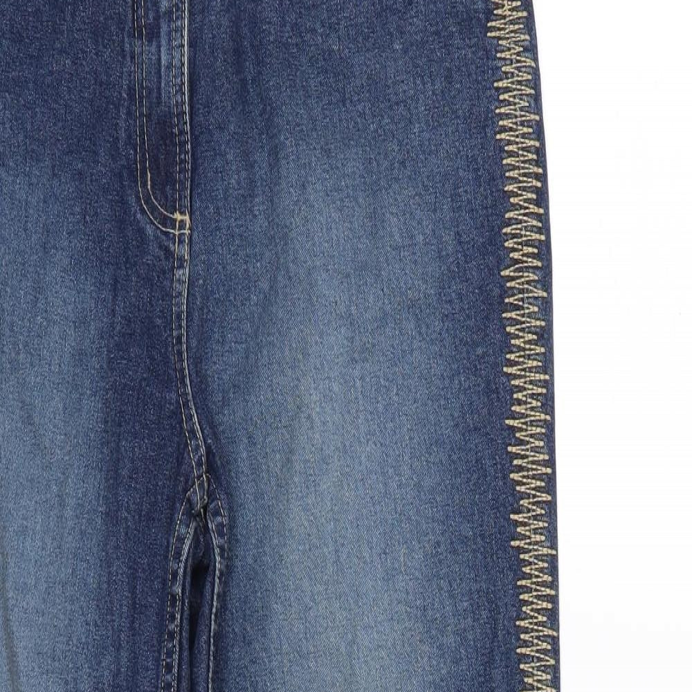 Principles Womens Blue  Denim Flared Jeans Size 12 L27 in
