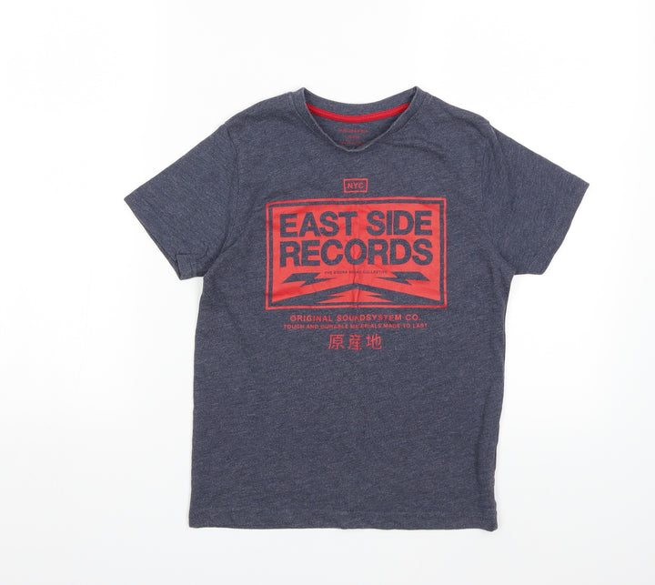 Primark Boys Blue Basic T-Shirt Size 8 Years