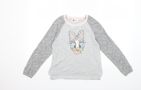 Gap Girls Grey   Pullover Jumper Size 10-11 Years