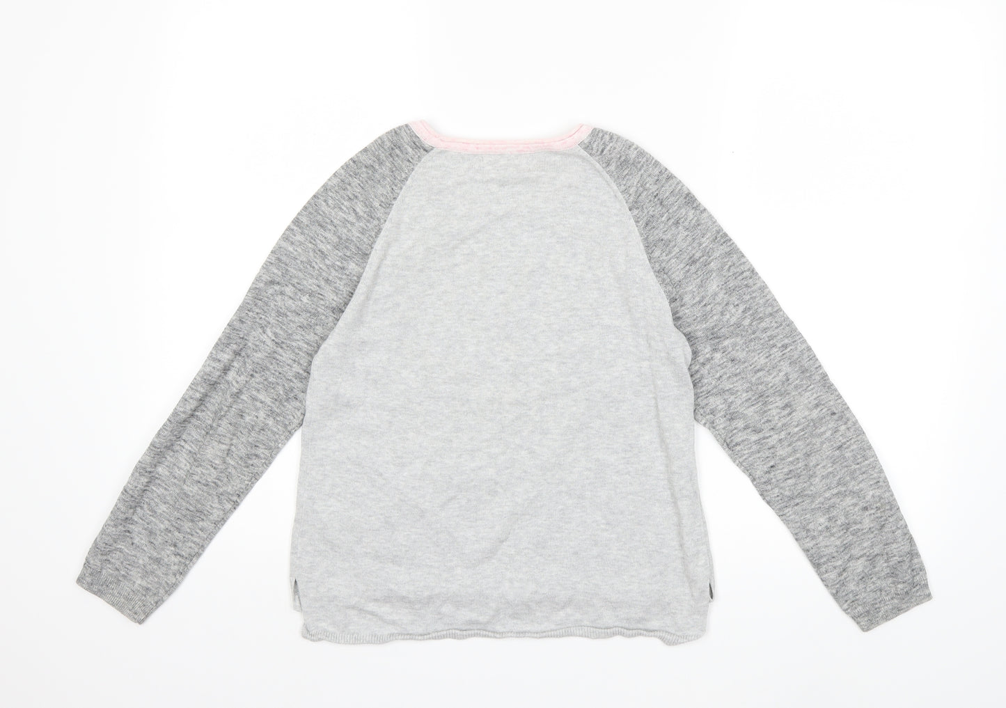 Gap Girls Grey   Pullover Jumper Size 10-11 Years