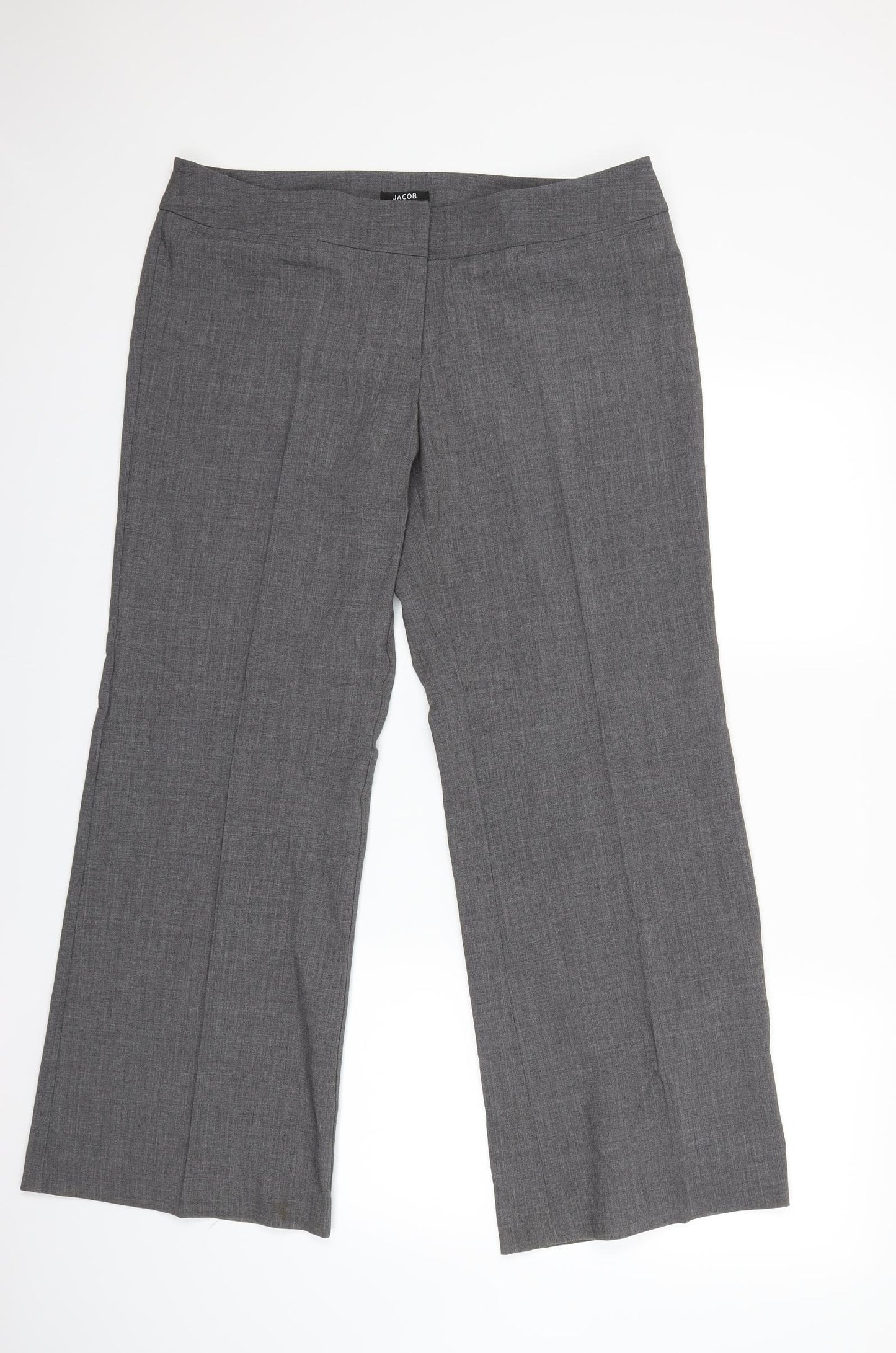 Jacob Womens Grey   Trousers  Size 36 in L28 in
