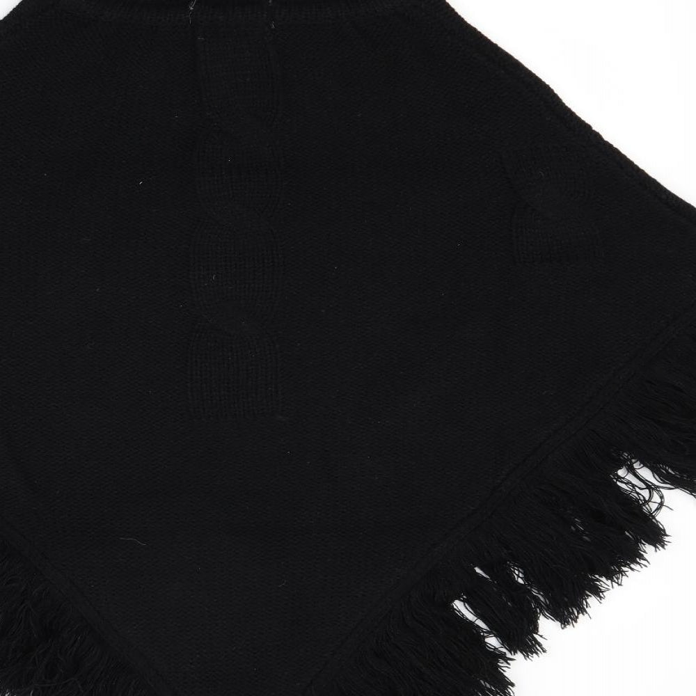 The craze Womens Black   Cape Jumper One Size