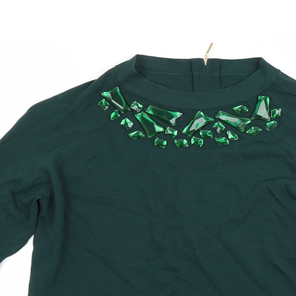 Preworn Womens Green   Pullover Jumper Size S