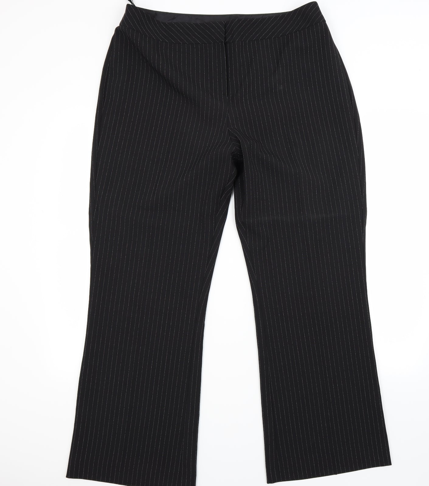 For Women Womens Black   Trousers  Size 18 L28 in