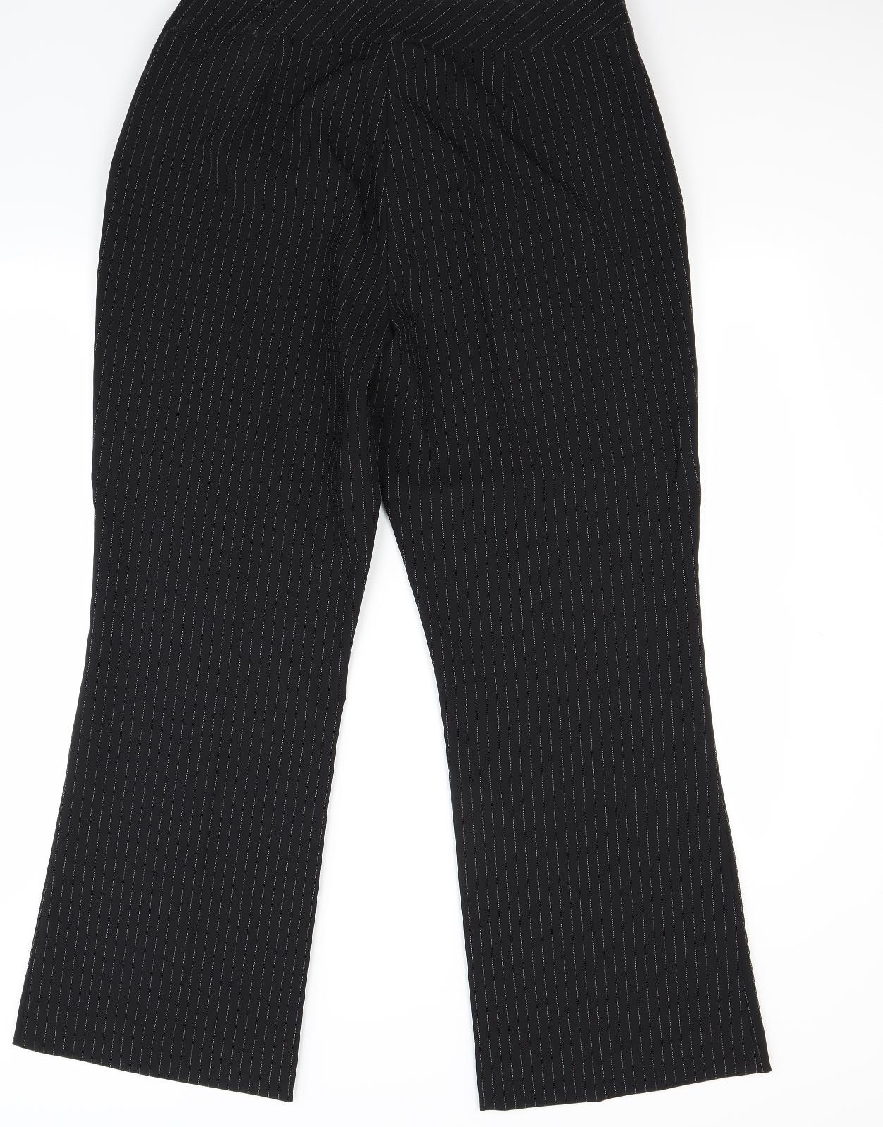 For Women Womens Black   Trousers  Size 18 L28 in