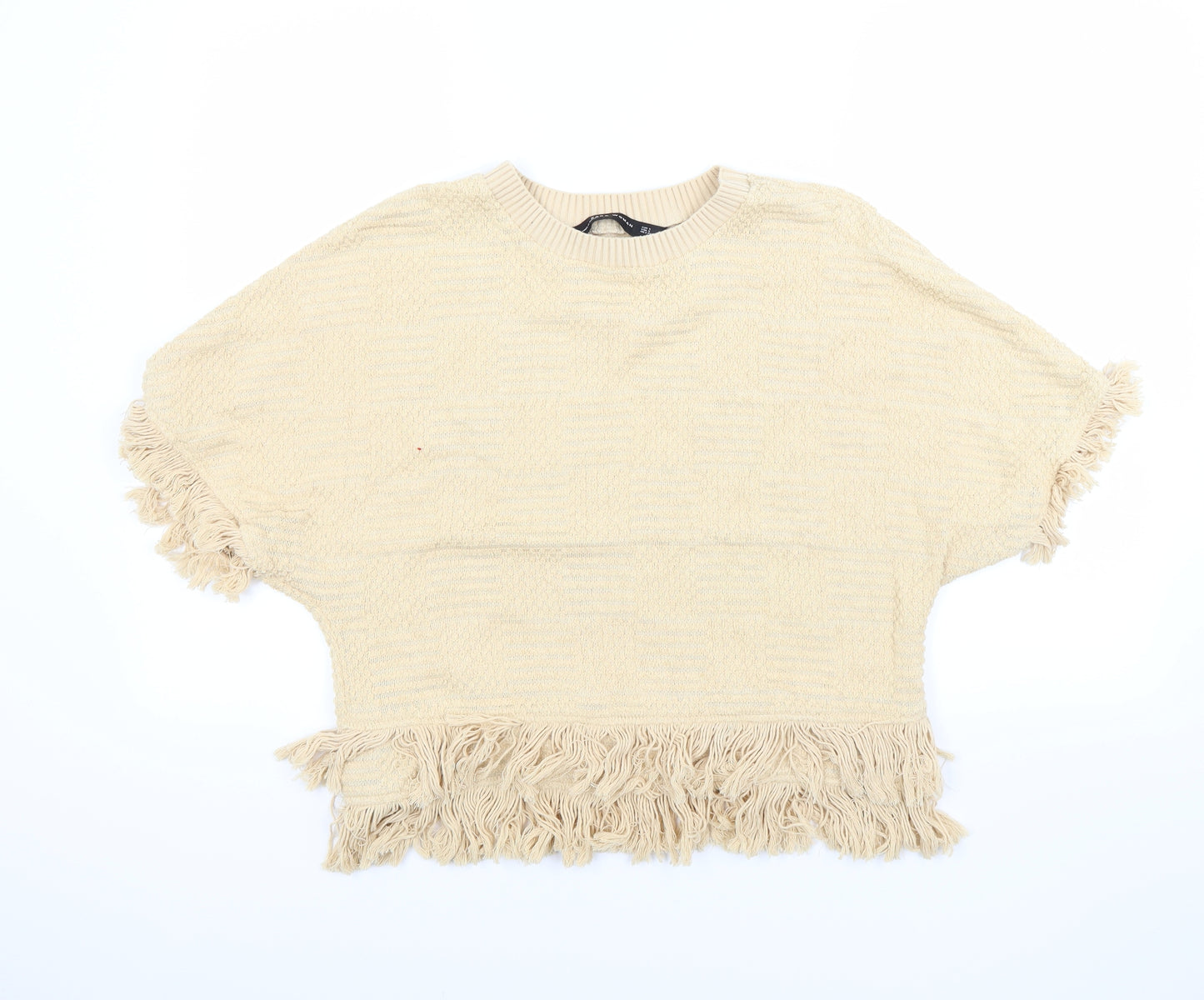 Zara Womens Beige   Pullover Jumper Size S