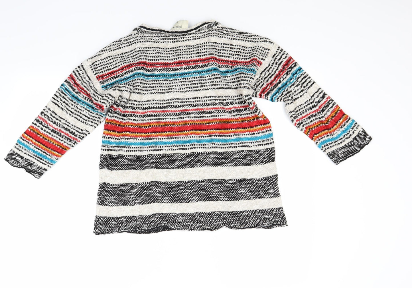Papaya Womens Multicoloured Striped  Pullover Jumper Size S