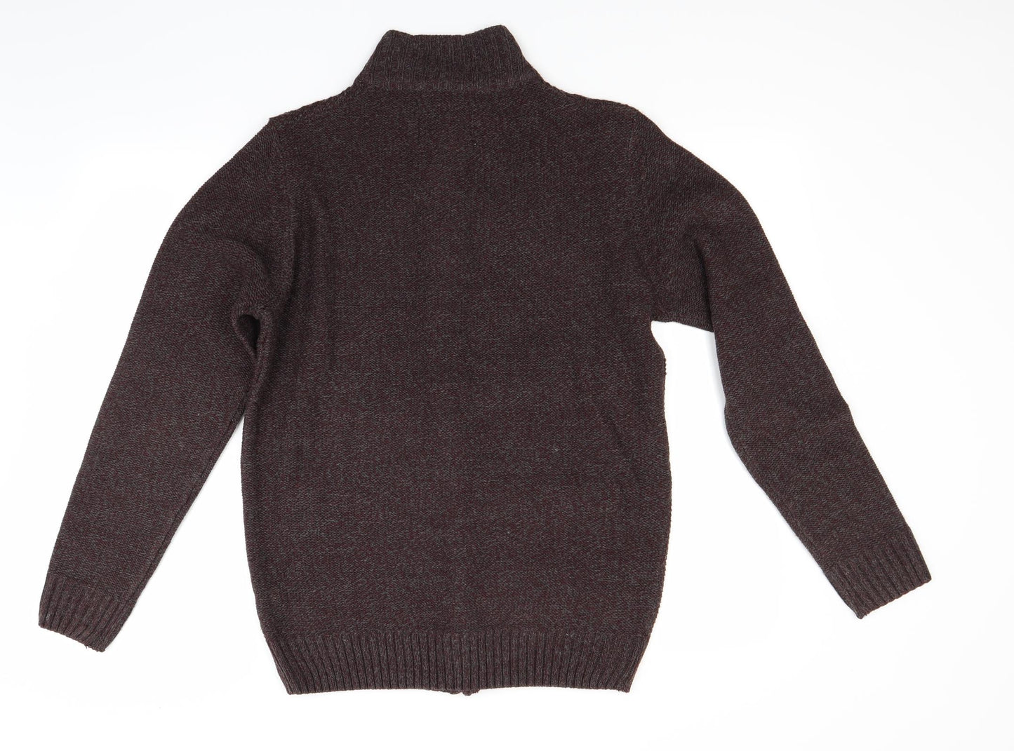 Atlantic Bay Mens Brown   Cardigan Jumper Size S