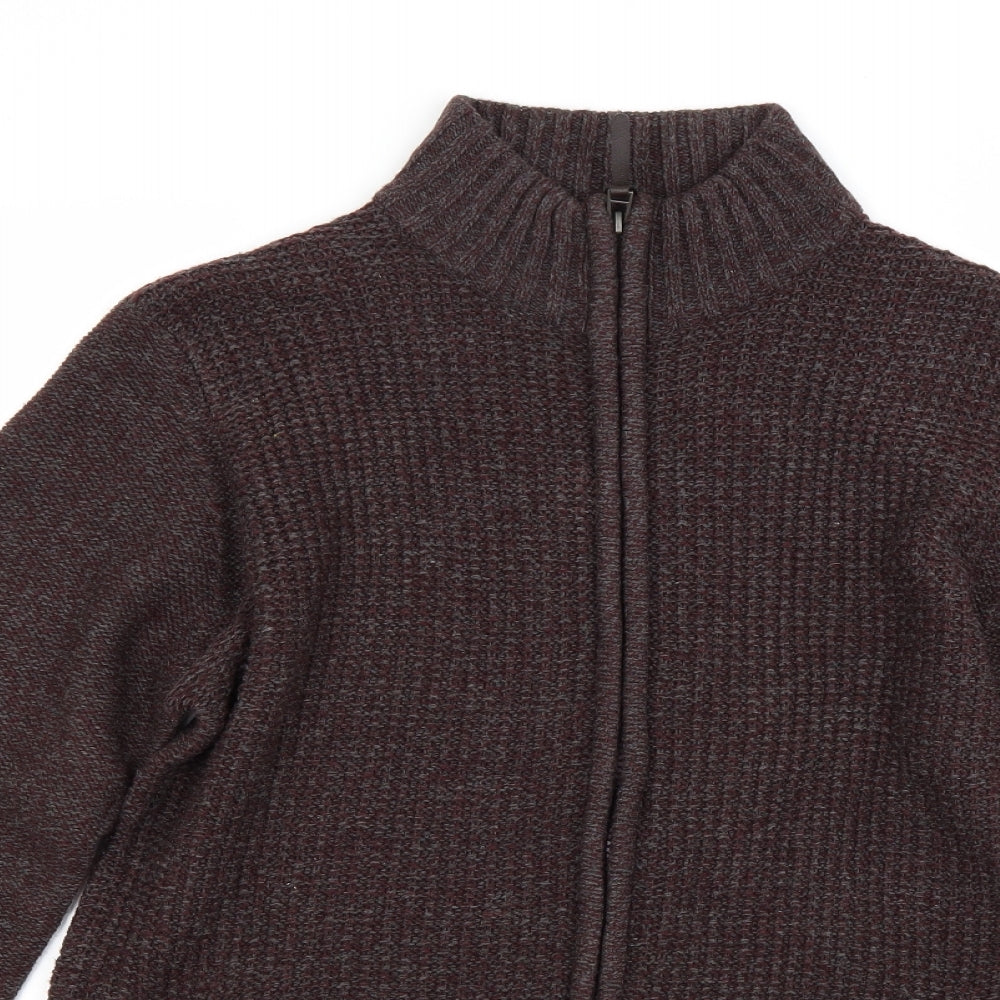 Atlantic Bay Mens Brown   Cardigan Jumper Size S