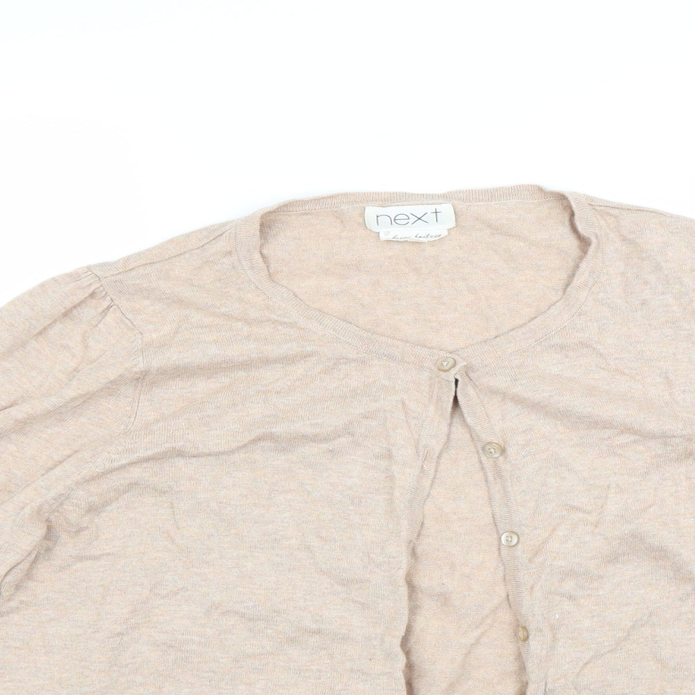 NEXT Womens Beige   Cardigan Jumper Size 18