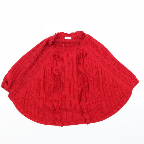 NEXT Girls Red   Shrug Jumper Size 3-4 Years