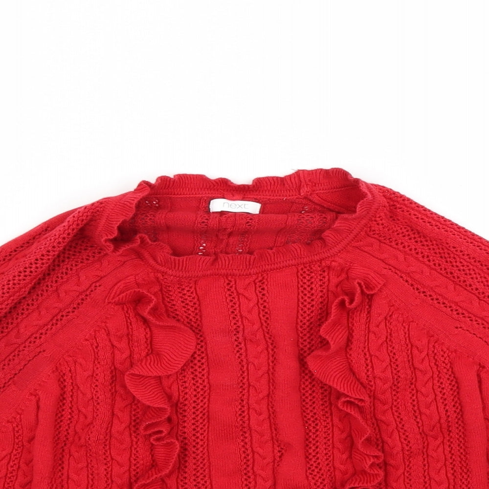 NEXT Girls Red   Shrug Jumper Size 3-4 Years