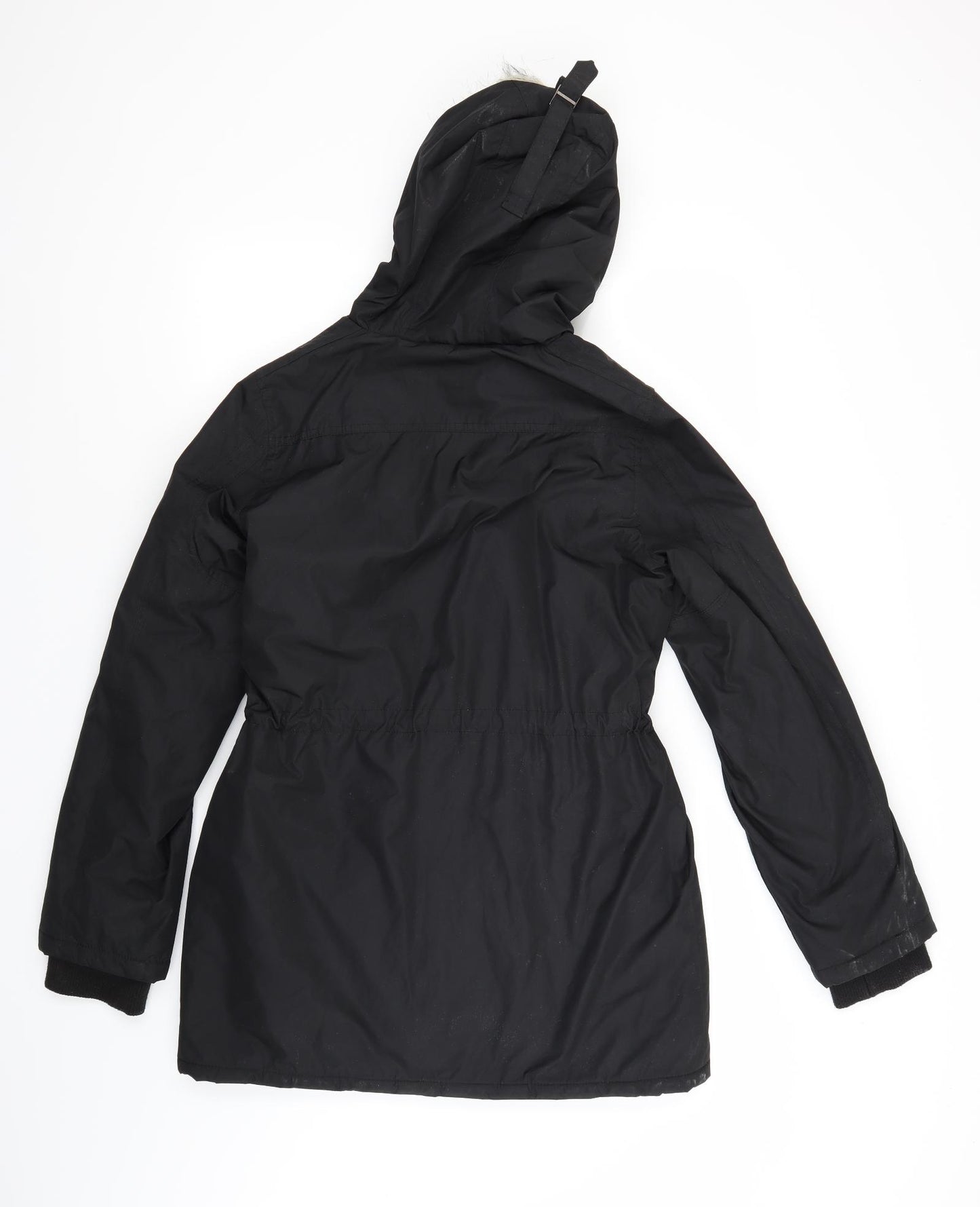Fluid Womens Black   Parka Coat Size 12