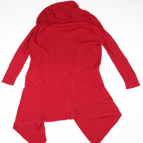 Marks and Spencer Womens Red   Cardigan Jumper Size L