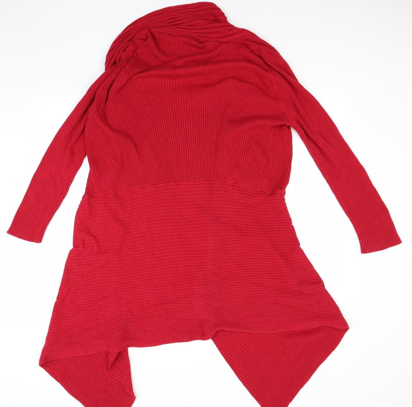 Marks and Spencer Womens Red   Cardigan Jumper Size L