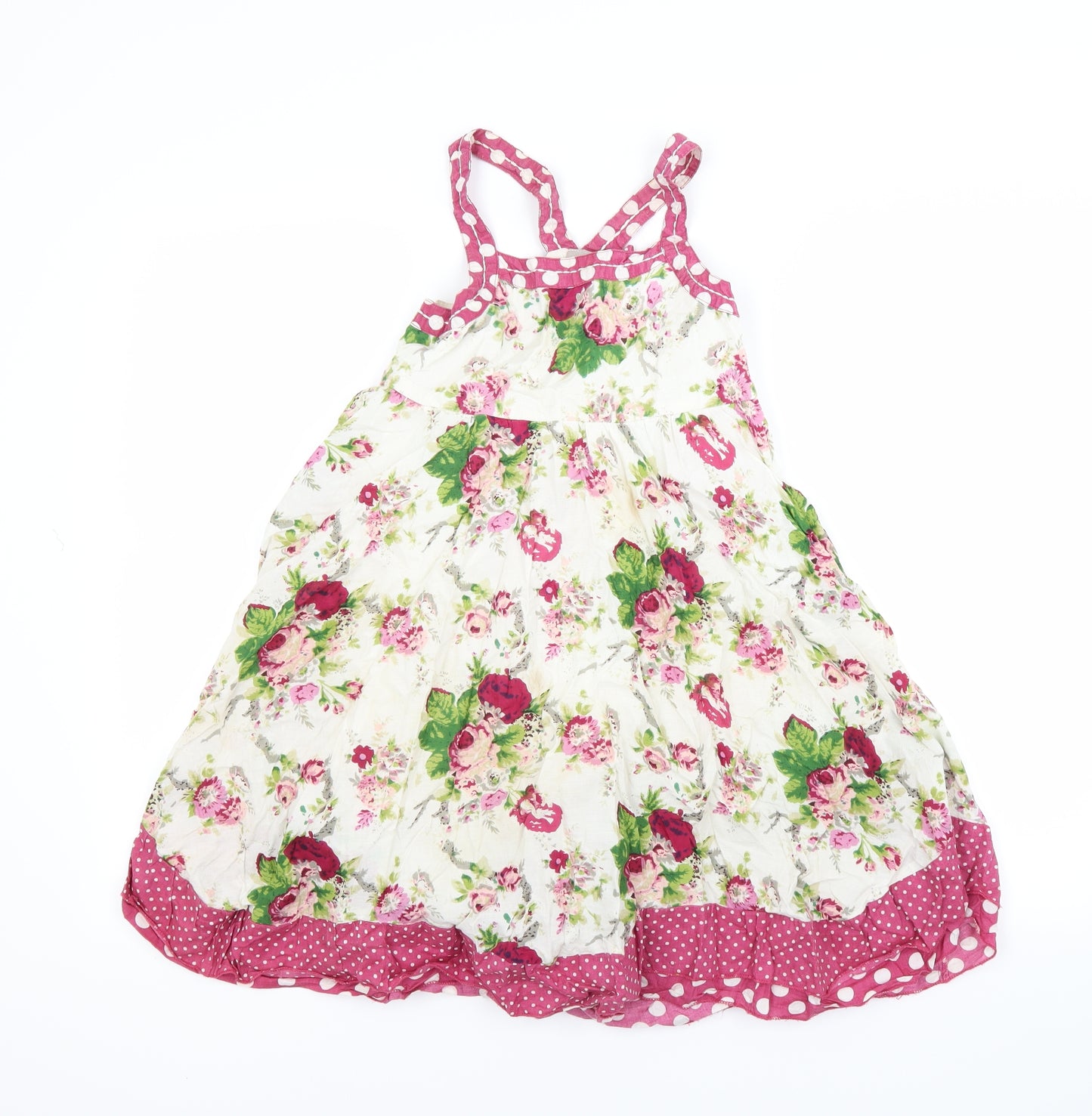 TU Girls Multicoloured Floral  Fit & Flare  Size 8 Years